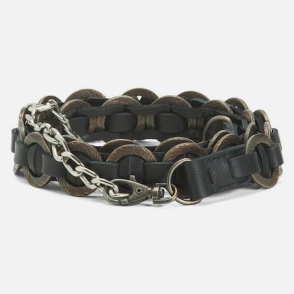 Martini Mori Las Vegas Black Leather Belt